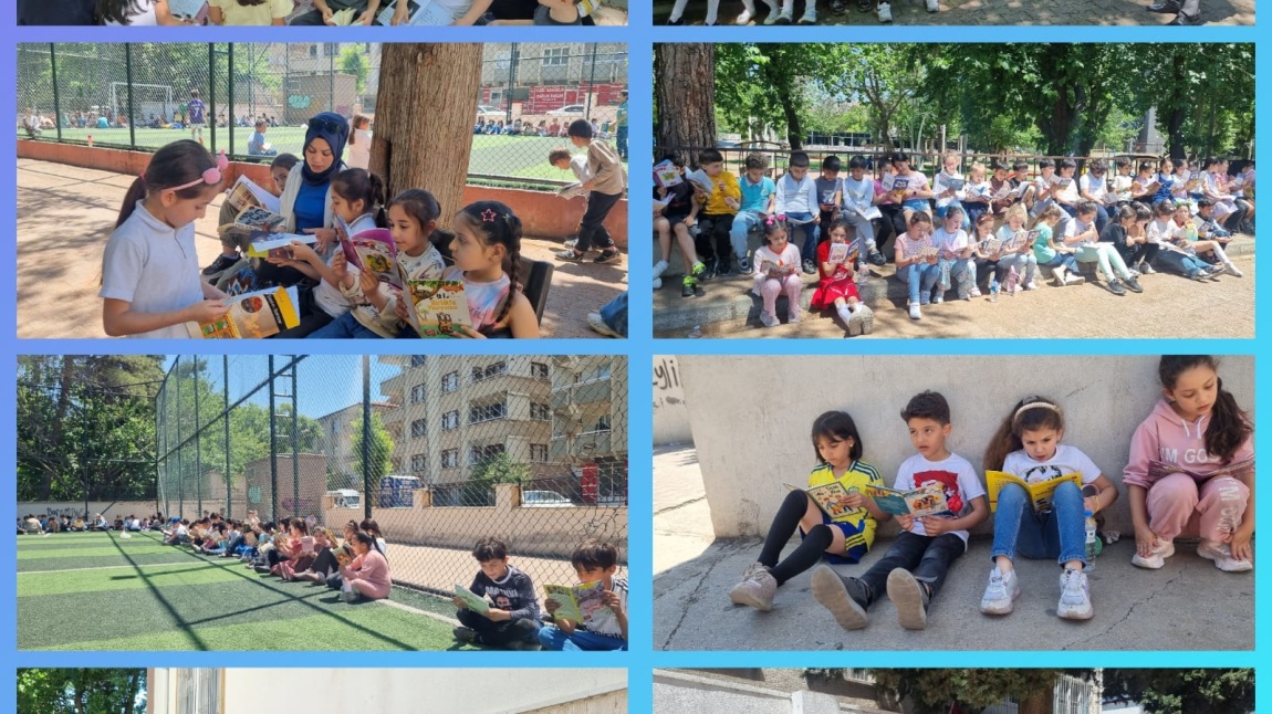 Okul Bahçesinde Kitap Okuma Etkinliği